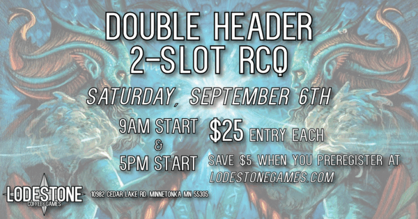 Sign up - Sept. 6th RCQ - 9:00 & 5:00pm