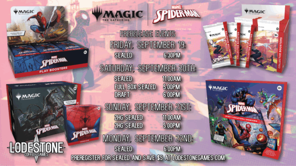 Signup - Marvel's Spiderman Prerelease | Sept 19-24
