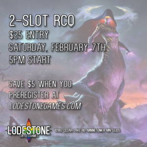 Signup - Feb 7th RCQ 5:00PM