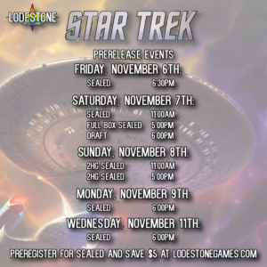 Signup - Star Trek Prerelease Nov. 6-11